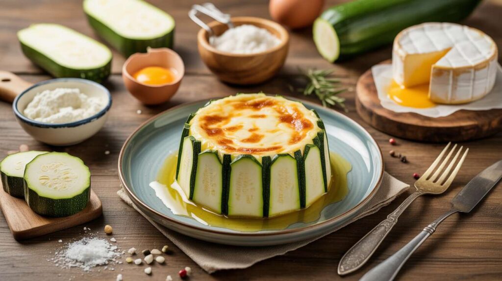 Flan de Courgettes au Camembert : recette Gourmande
