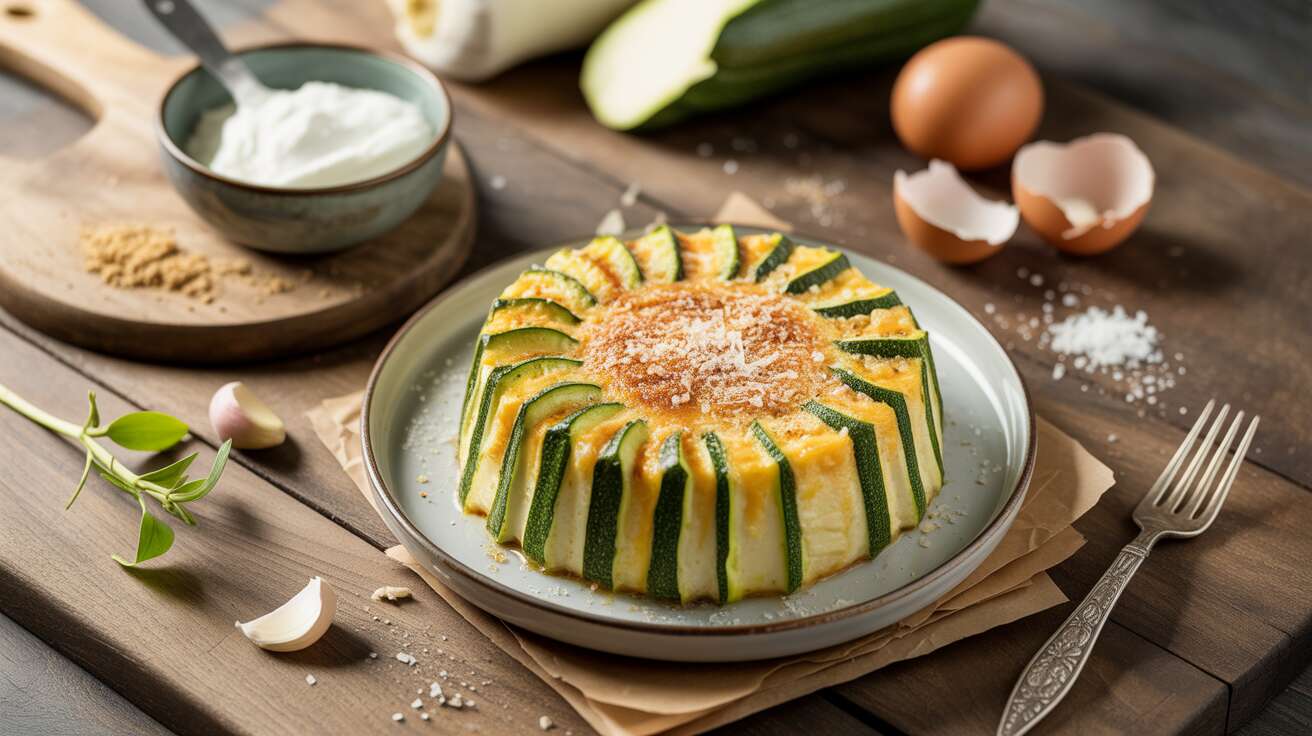Flan de courgettes au Parmesan : recette gourmande et facile