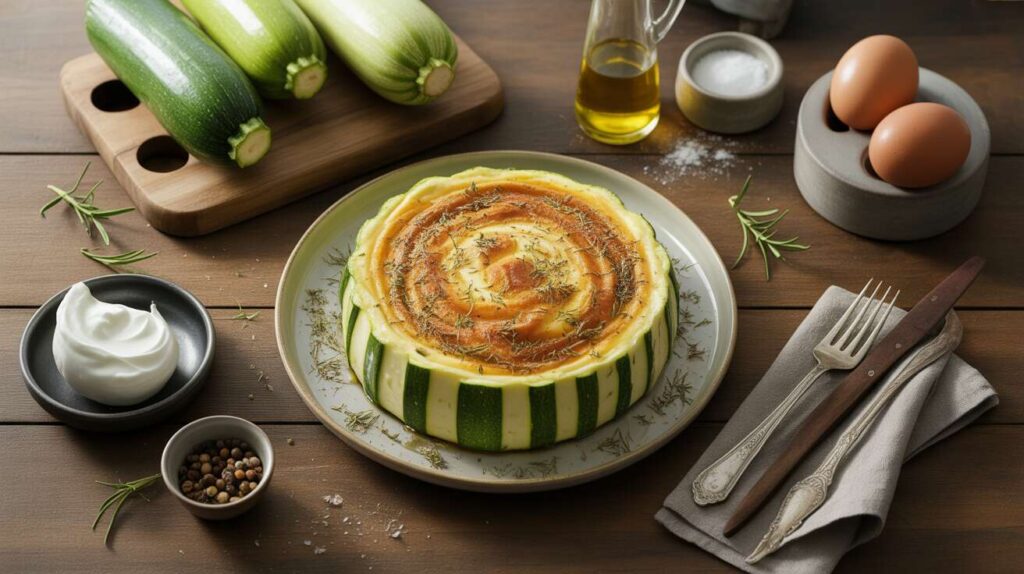 Flan de courgettes au chèvre : recette gourmande