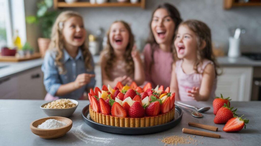 Tartelettes aux fraises légères pour repas entre copines