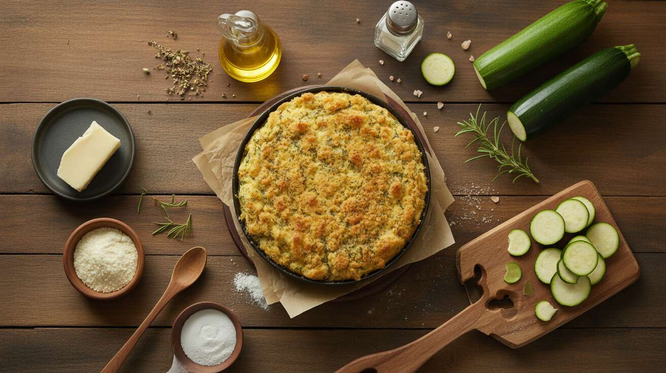 recette de crumble aux courgettes