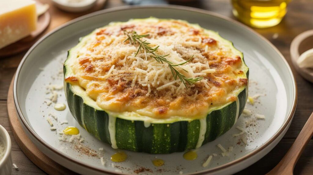 Gratin de courgettes : recette au riz et parmesan