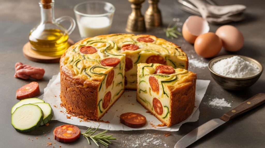 Ce cake salé aux courgettes et chorizo est encore meilleur le lendemain, parfait pour la lunch box