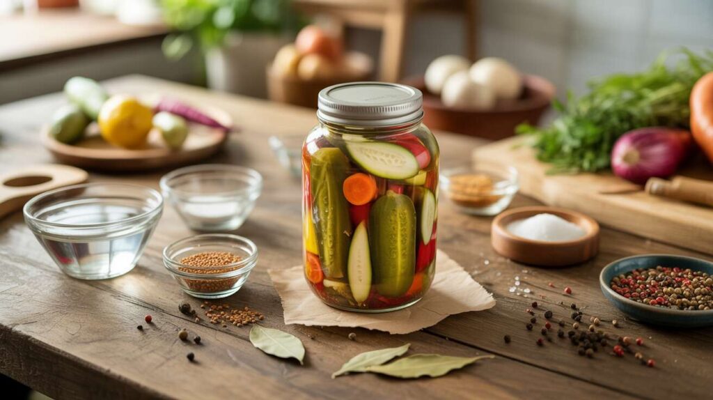 La recette des "pickles" de légumes express pour conserver le croquant de l'été en bocal