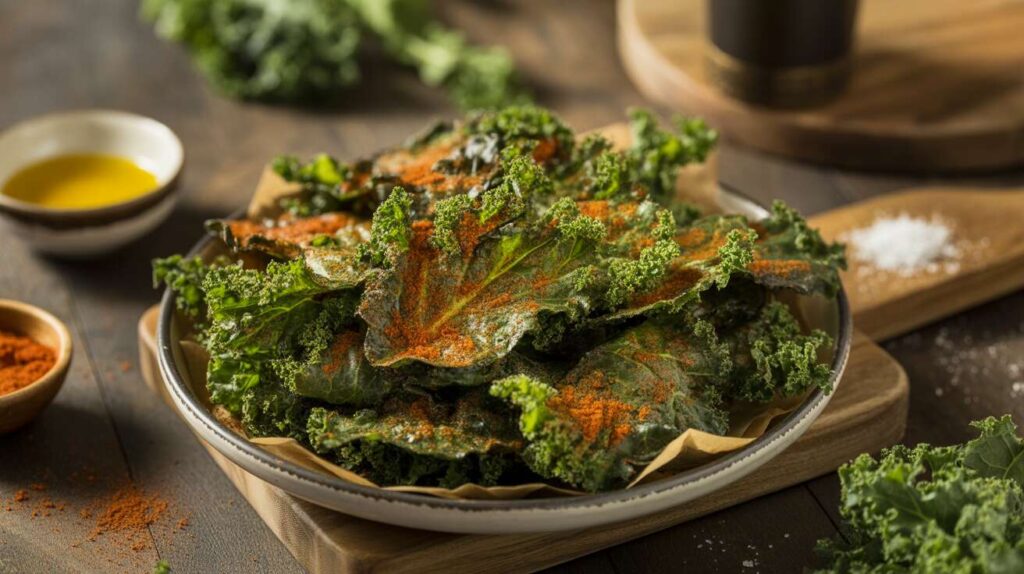 Ces chips de kale au paprika sont l'apéritif sain et croquant que vous attendiez