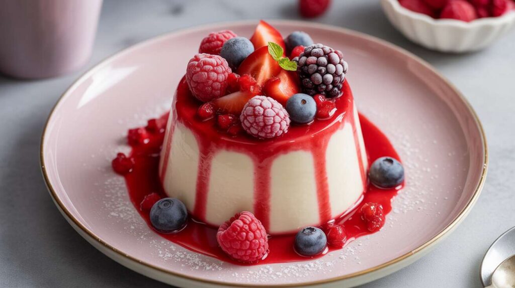 La panna cotta aux fruits rouges, le dessert italien chic et ultra simple