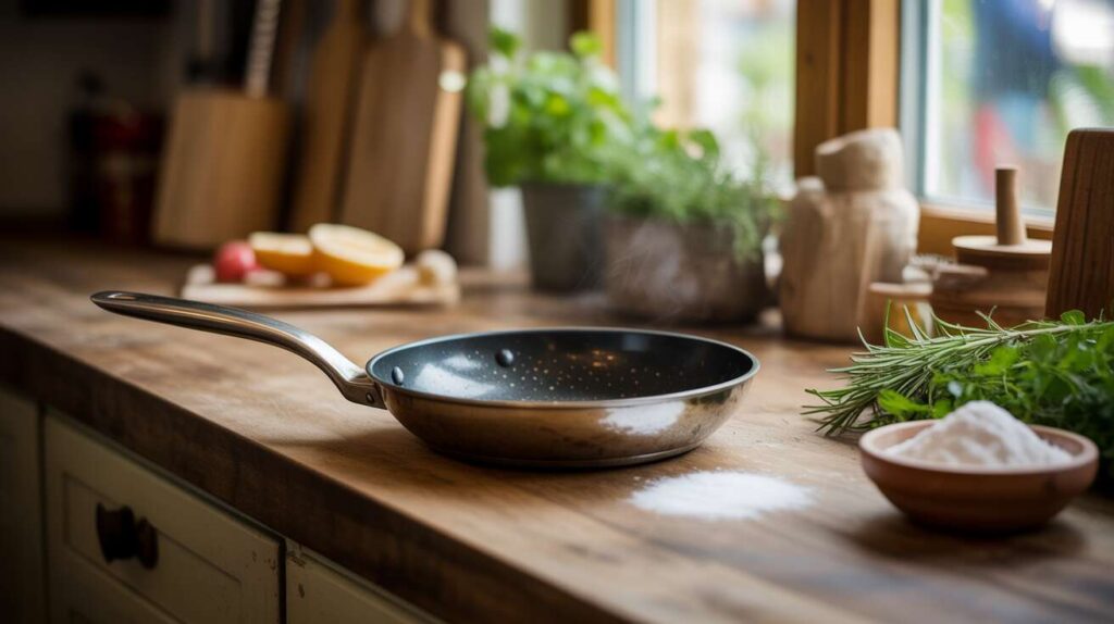 Ni éponge ni produit chimique : l'astuce pour nettoyer une poêle brûlée avec un seul ingrédient