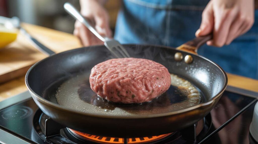 Ni décongélation ni attente : comment cuire un steak haché congelé à la perfection