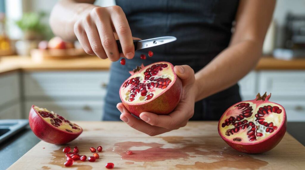 La technique pour ouvrir une grenade facilement sans en mettre partout