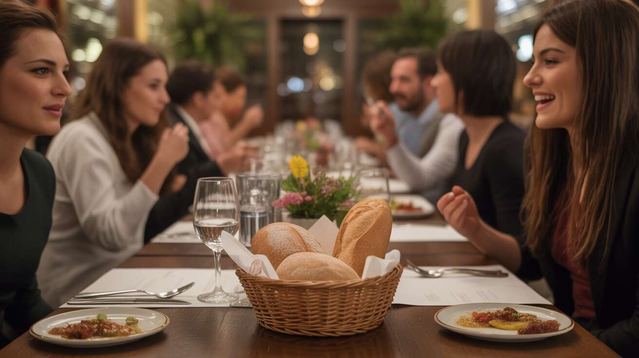 Attention, ce geste anodin avec le pain à table est très mal vu dans les restaurants en Italie (saucer son assiette avec le pain avant que tout le monde ait fini)