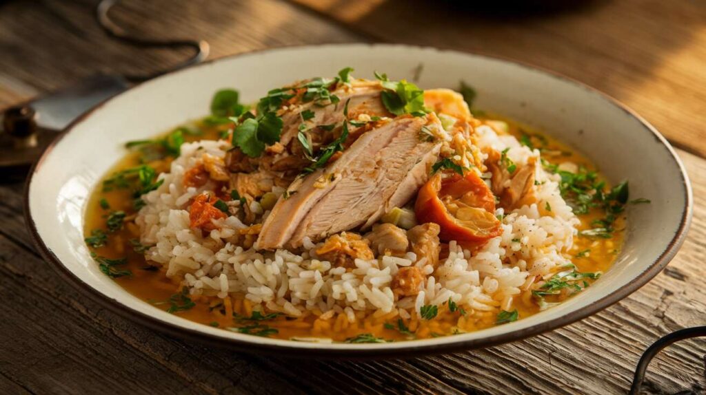 Ni souvlaki, ni tzatziki : découvrez le plat familial que l&rsquo;on ne trouve que dans les tavernes cachées de Crète (le Gamopilafo, un riz cuit au bouillon de viande servi lors des mariages)