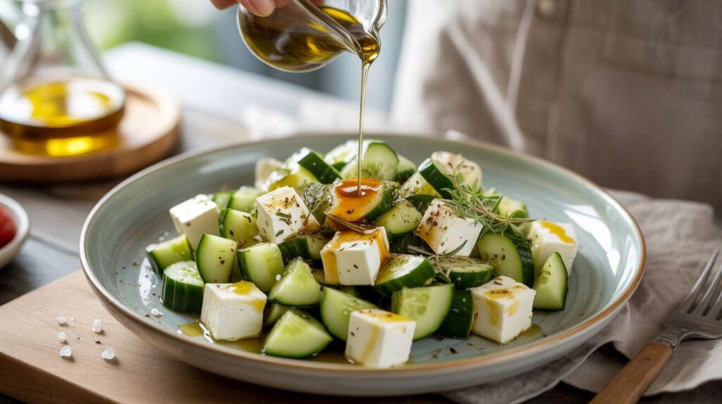 Salade Concombre et Feta : recette Fraîche et Savoureuse