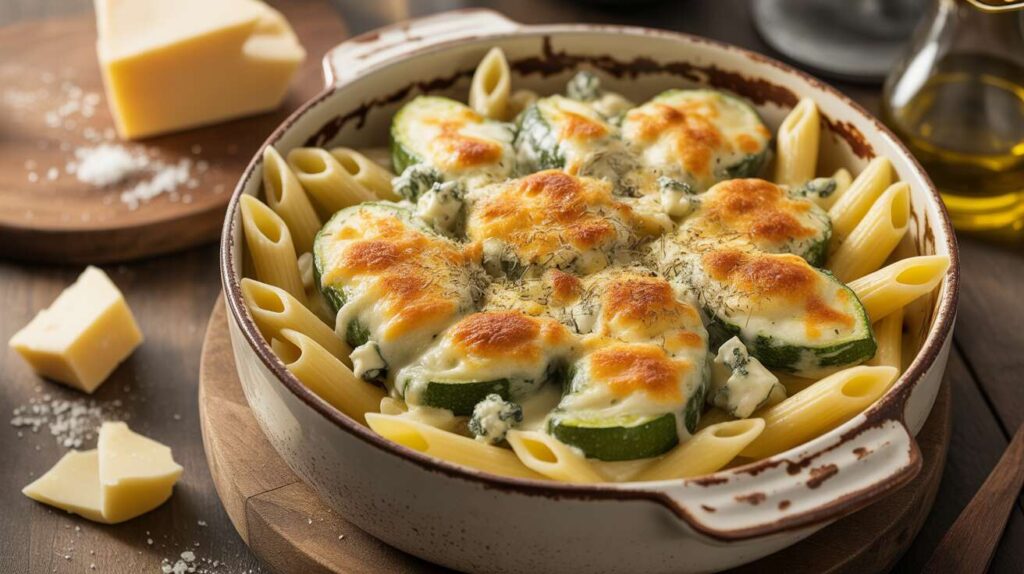 Gratin de courgettes au bleu : la recette gourmande
