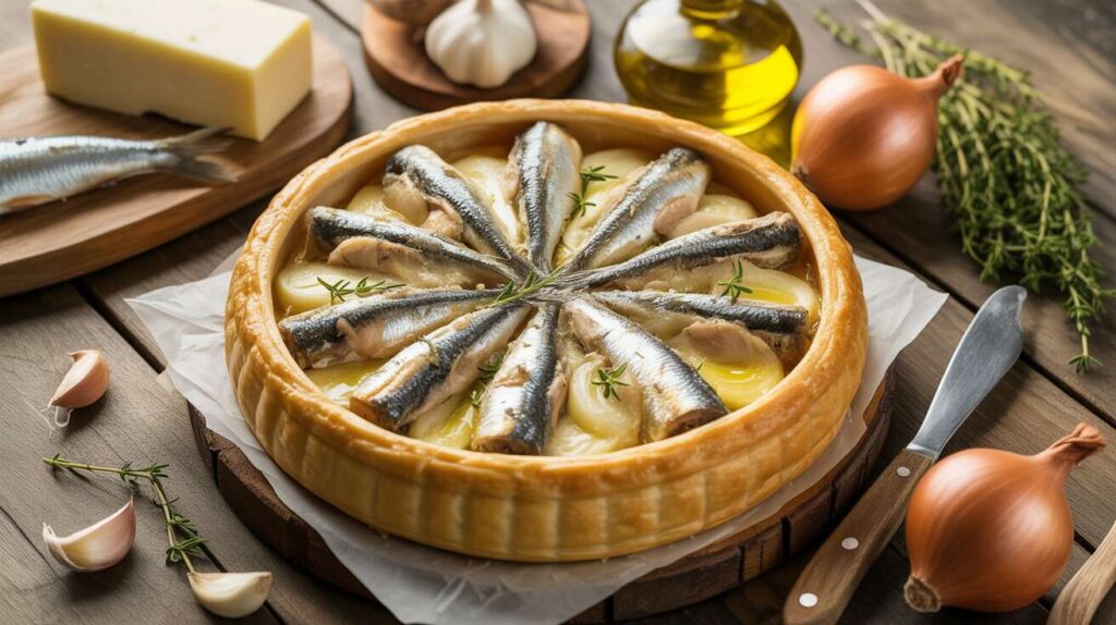 Tarte Basque aux Sardines Fraîches et Fromage de Brebis : recette Savoureuse