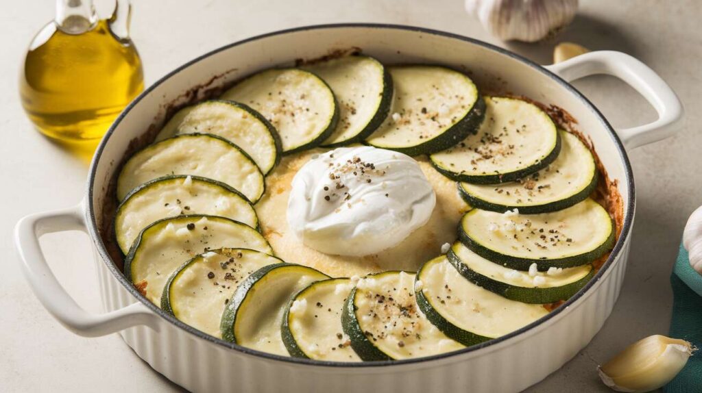 Gratin de courgettes au chèvre : recette simple et savoureuse