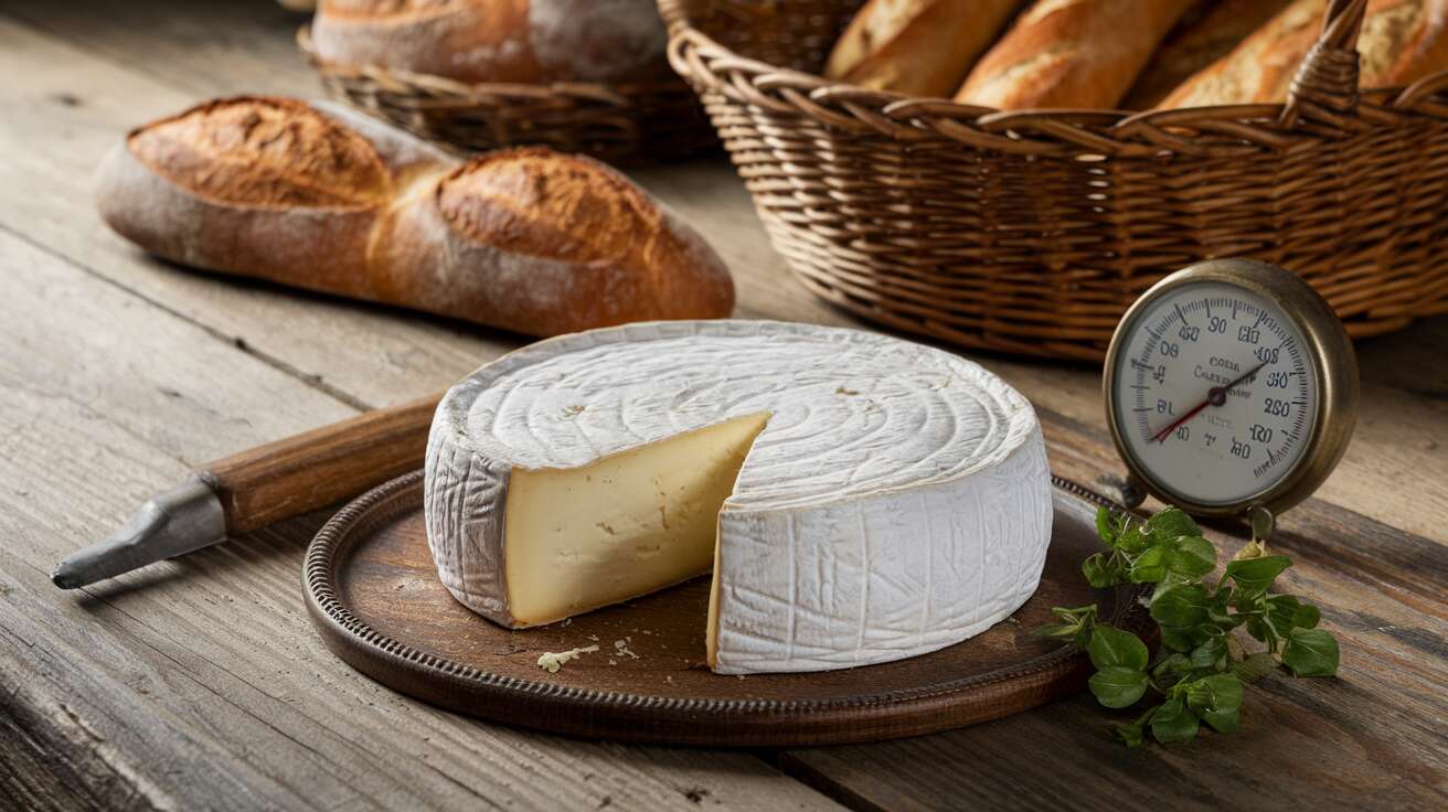 Ceux qui dégustent le camembert de Normandie trop froid perdent 80% de ses arômes, voici la température idéale (il doit être sorti du réfrigérateur au moins 45 minutes avant dégustation)