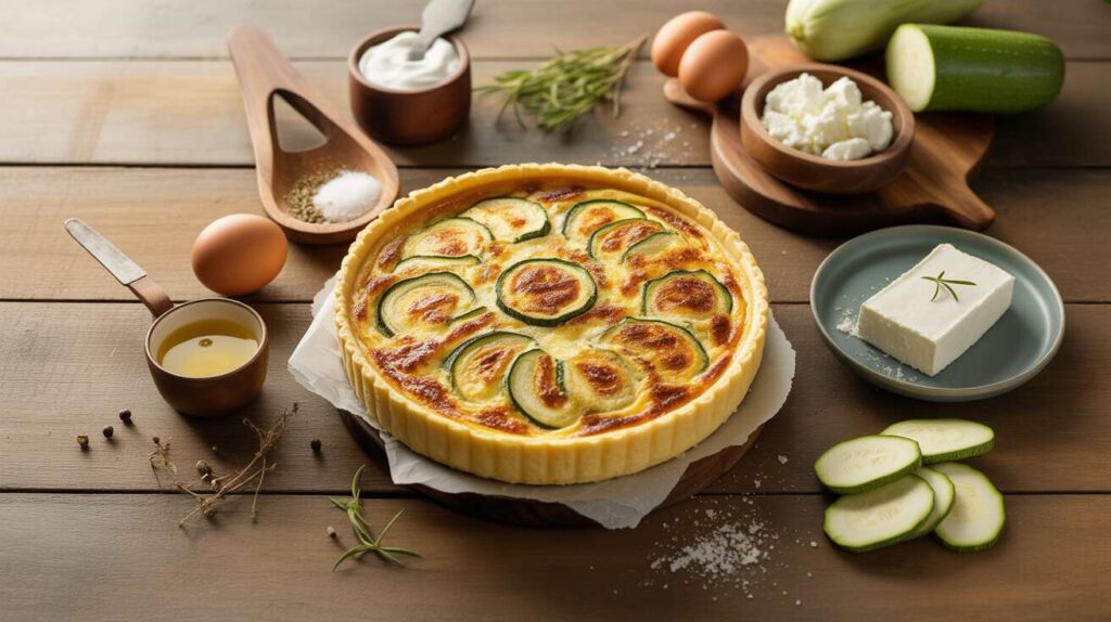 Quiche courgette et fromage de chèvre frais : la recette gourmande