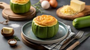Courgette Ronde Façon Soufflé au Fromage : recette Savoureuse