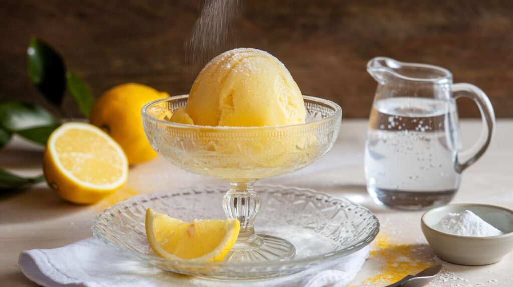 Recette de sorbet léger au citron : simple et rafraîchissant