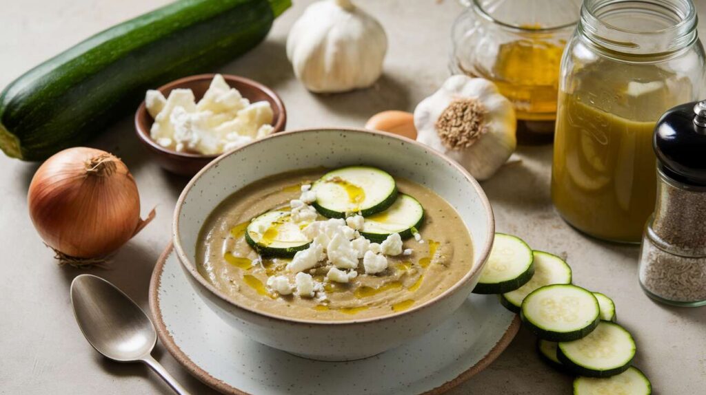 Soupe de courgettes au fromage frais : recette savoureuse