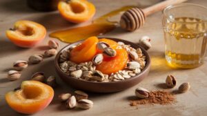 Trésor léger d’abricots aux pistaches par Cohen : recette gourmande et saine