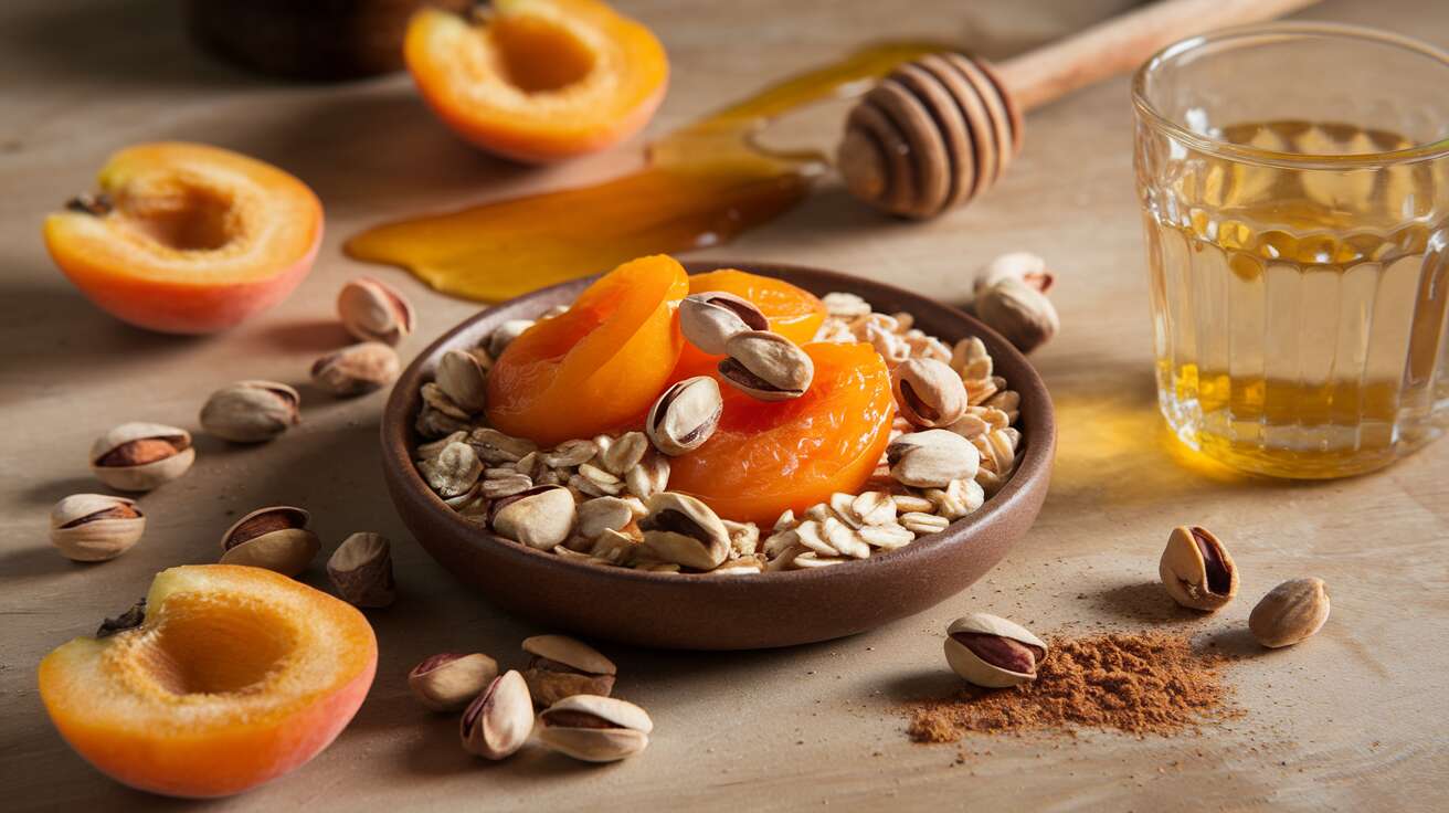 Trésor léger d’abricots aux pistaches par Cohen : recette gourmande et saine