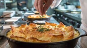 Ce que les restaurants font pour que leurs gratins soient si croustillants et dorés, c’est leur secret