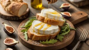 Tartine figue chèvre chaud et miel : la recette gourmande