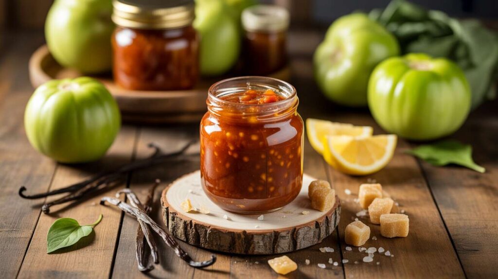 Confiture légère de tomate verte à la vanille : recette facile et gourmande