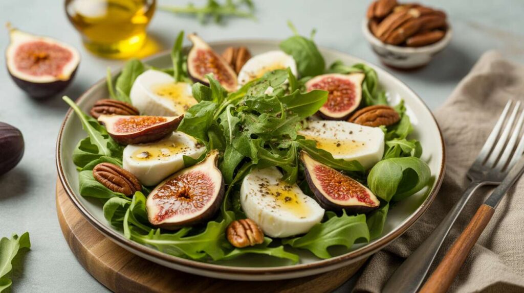 Salade légère figues et mozzarella : recette minceur