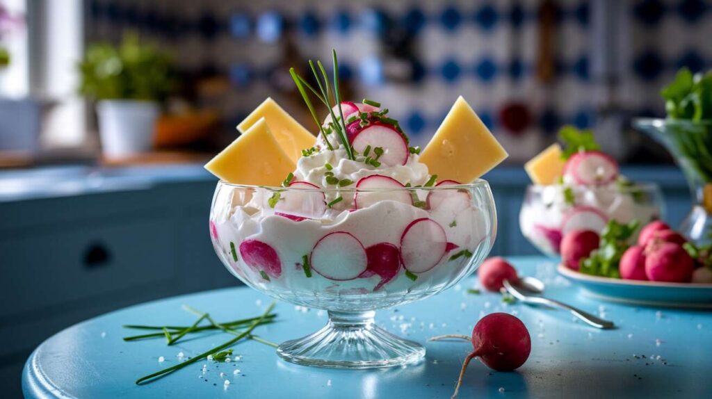 Mousse légère de radis à la ciboulette : recette facile et gourmande