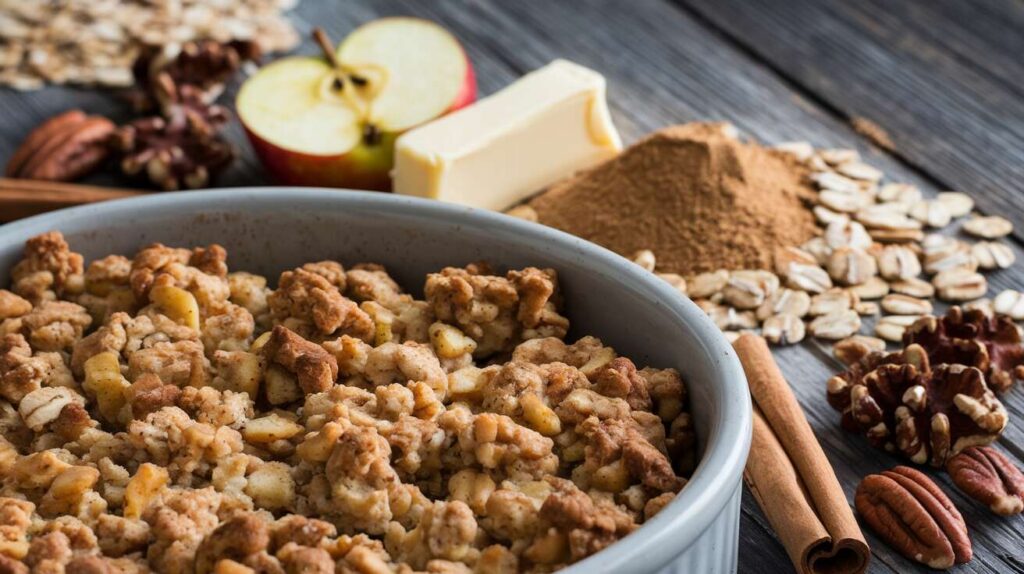 Recette de mini crumbles légers aux pommes et cannelle