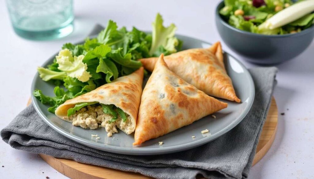 Samoussas au fromage frais et girolles : recette gourmande