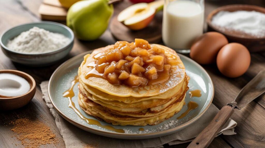 Crêpes Légères à la Compotée Pommes-Poires