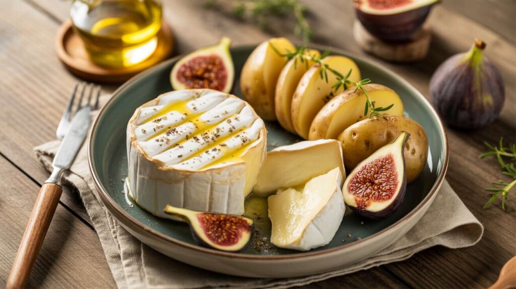 Recette Mousse de Camembert, pommes de Terre Ratte et Figues
