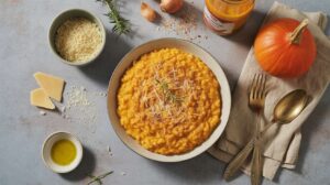 Risotto de potiron au fromage frais : recette savoureuse