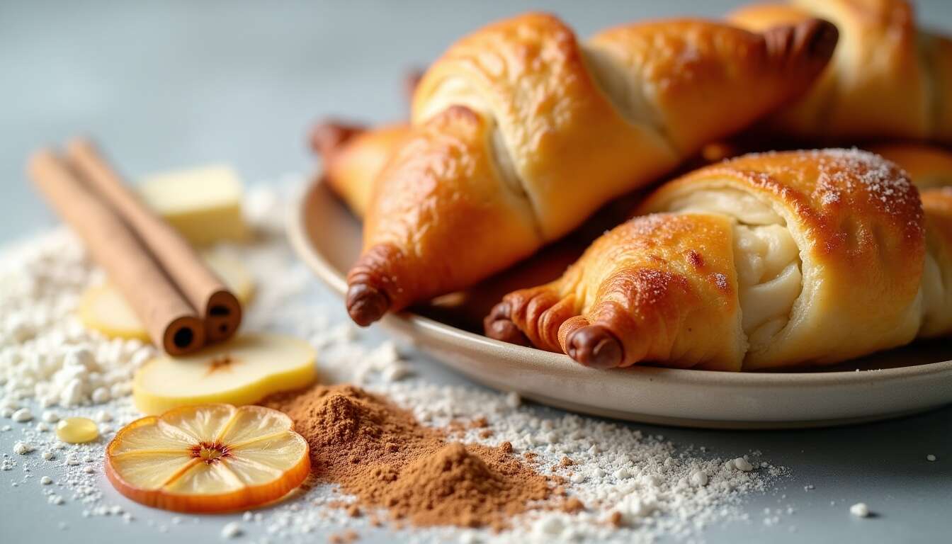 Chaussons légers aux pommes, poires et cannelle : recette gourmande et légère
