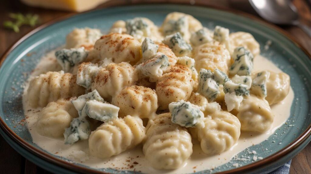 Gnocchis à la sauce au bleu : recette savoureuse et crémeuse