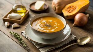 Velouté de Courge Butternut au Fromage : recette Savoureuse