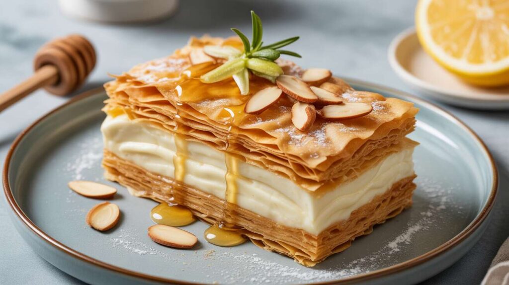 Millefeuille croustillant allégé au fromage frais