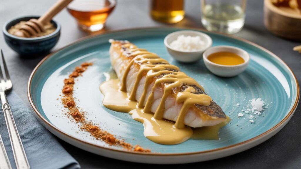 Sauce moutarde et miel légère pour poisson : recette savoureuse