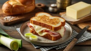 Croque-monsieur aux poireaux et fromage frais : recette gourmande et facile
