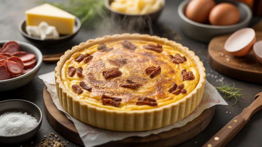 Quiche Lorraine Légère au Fromage Frais : recette Facile