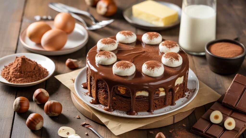 Cake chocolat noisette châtaigne au fromage frais : recette gourmande