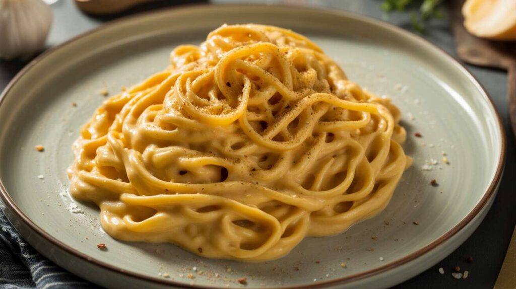 Recette de pâtes crémeuses légères à la courge butternut