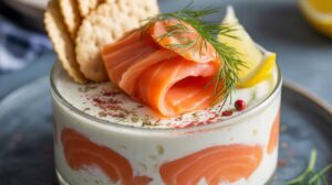 Verrine saumon fumé et fromage frais : recette gourmande