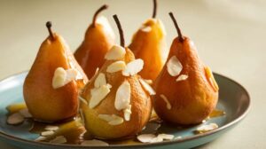 Poires rôties légères à la vanille et cannelle : une recette gourmande
