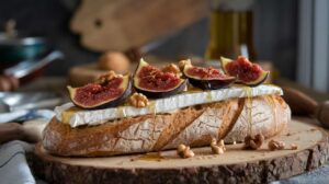 Toasts à la figue et fromage de brebis : recette gourmande