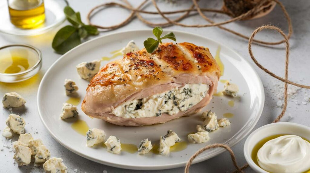 Suprême de volaille farcie au fromage bleu : recette gourmande