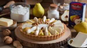 Recette Tarte Poires, noix et Maroilles : délice Savoureux